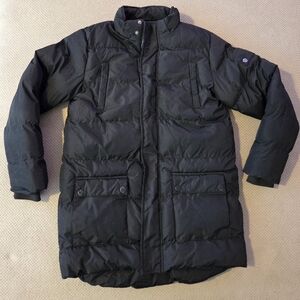 Youth 10/12 black puffer jacket coat 100% polyester. Outerwear. Preowned.